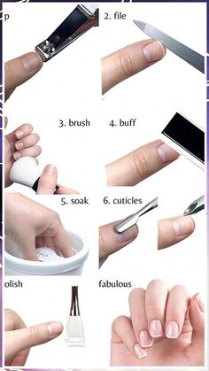 How To Do Manicure, Nail Care Routine, Manicure At Home, Manicure Y Pedicure, Manicure Set, Nails At Home, Diy Skin Care