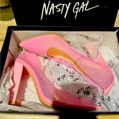 Brand New Pink Nasty Gal Shoes- Stunning- Never Worn! Shoe Brands, Shoes Women Heels, Shoes Heels, Cashmere, Brand New, Women Shoes, Heels, Pink, Women Shopping