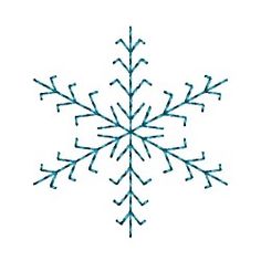 a snowflake is shown on a white background