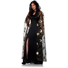 Buy Costumes Celestial Costume for Adults sold at Party Expert Sorceress Costume, Fortune Teller Costume, Witch Costumes, Goddess Costume, Witch Halloween Costume, Knit Tank Dress, Hooded Cape, Festival Costumes, Medieval Costume