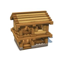 an image of a wooden building made out of wood