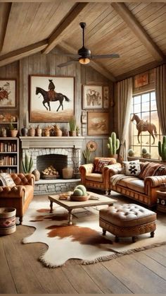 #ranch #western #cowboy #homedesign #homeinspirations Western Decor Ideas, Cowboy Living Room, Rustic Living Rooms, Western Interior Design, Western Living Rooms, Vintage Western Decor, Western Living Room Decor, Home Bar Ideas, Montana House