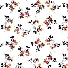 the mickey mouse pattern is shown on a white background