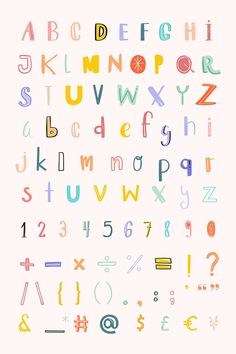 the alphabet is made up of different letters and numbers, including one for each letter