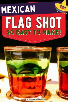 Mexican Flag Shot Easy Drink Recipes, Mexican Flag, Mexican Flags, Shot Recipes, Summer Cocktail Recipes, Easy Drinks, Summer Cocktail, Drink Recipe, Drink Menu