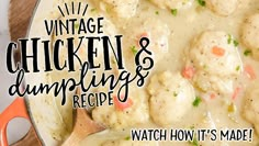 Chicken And Dumplin Recipe, Easy Chicken Dumpling Recipes, Dumplin Recipe, Canning Soup Recipes, Easy Chicken And Dumplings Recipe, Creamy Chicken And Dumplings, Chicken Dumplings Recipe, Chicken And Dumplings Recipe, Chowder Recipes Seafood