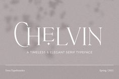 the word chelyn is written in white on a gray background with small stars and dots