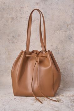 Renee Vegan Leather Tote Bag - Tan Bucket Tote Bag, Vegan Bag, Vegan Leather Tote Bag, Bucket Tote, Vegan Leather Tote, Leather Tote Bag, Zip Top, New Shop, Leather Tote