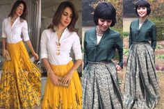 Fusion Clothes, Indo Western Outfit Ideas, Western Skirt Outfits, Top Poses, Western Outfit Ideas, Indo Western Outfit, Indo Western Outfits, Western Skirts, Indian Outfits Lehenga