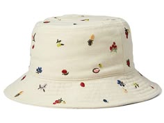 Madewell Embroidered Bucket Hat - Caps : Haystack : Add the Madewell Embroidered Bucket Hat to your ensemble and amp up your style appeal. Bucket-shaped design. Pull-on construction. Allover multicolored embroidered design. 100% cotton. Wipe clean with a damp cloth. Imported. Measurements: Circumference: 22 1 2 in Brim: 2 1 4 in Product measurements were taken using size SM/MD. Please note that measurements may vary by size. Bucket Hat Design Ideas, Bucket Hat Painting, Cool Bucket Hats, Bright Embroidery, Skater Vibes, Embroidered Bucket Hat, Bucket Hat Design, Paint Buckets, Birthday List