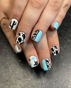 Faster Horses Nails, Cute Country Nails Short, Shania Nails, Fall Nails Western, Morgan Wallen Nails, Southern Nails, Farm Nails, Punchy Nails Designs