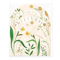 Greeting Card - E734 - Natural Elegance Birthday Card - Natural Elegance Birthday Card - Whistlefish Elegant Birthday Cards, Wild Lilies, Christian Greeting Cards, Birthday Postcard, Invite Design, Greeting Card Inspiration, Bday Cards, Design Cards, Elegant Birthday