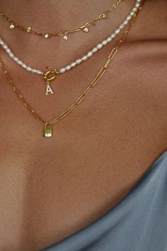 Jewelry Inspo Necklaces, Every Jewels, Westwood Pearl Necklace, Vivienne Westwood Pearl Necklace, Jewelry 2024, Good Jewelry, Layered Pearl Necklace, Padlock Necklace, Necklace With Pendant