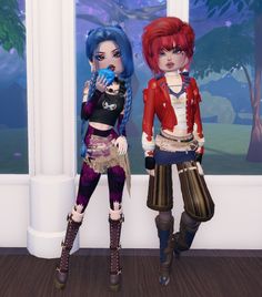 Vi and Jinx dti fit #arcane #dti #dresstoimpress Rage Quit, Dress To Impress, Pins