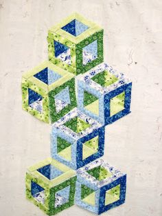 an image of a piece of art made out of blocks