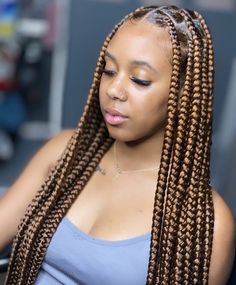 Blond Braided Hairstyles, Braids Ideas For Long Hair, Knotless Box Braids Large, Large Knotless Braids Hairstyles, Large Knotless Box Braids, Box Braid Ideas, Large Knotless Braids, Large Knotless, Hair Braid Designs