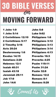 the 30 bible verses for moving forward