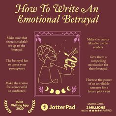 how to write an emotial betraval info graphic by jotterpadd