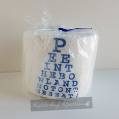 a plastic bag that has some type of cloth on it with the words pee in it