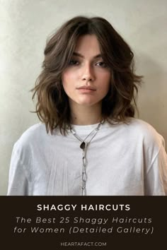 25 Trendy Aesthetic Shaggy Haircuts for Women: Your Ultimate Style Guide | The Best Stylish 25 Shaggy Haircuts for Women (Detailed Gallery) Short Haircuts For Women Wolf Cut, Wolfcut Women Medium, Hair Cuts Short For Women, Hair Cuts Medium Length Layers 2024, Haircut Ideas For Thick Wavy Hair, Shaggy Women’s Haircuts, Styling Short Wavy Hair, Wolf Cut Women Short, Haïr Cut Short Hair