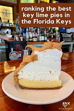 Ranking the Best Key Lime Pies in the Florida Keys | Finding the best key lime pie in key West, Key Largo, & beyond...I tried 15+ key lime pies throughout the Florida Keys & here is my definitive ranking, with detailed notes on each pie. What to do in Florida Keys, where to eat Florida Keys, best key lime pie in Key West. Cuban Coffee, Culinary Travel, Food Spot, Lime Pie, Key Lime Pie, Graham Cracker Crust, I Want To Eat, Best Dishes, Key Lime