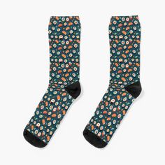 Super soft all-over printed knit socks with extra cushioning in the sole. Suitable for men and women. Salmon Sushi Socks – the ultimate gift for sushi enthusiasts and the perfect accessory for the sushi lover in your life. Sushi Socks, Salmon Sushi, Knit Socks, The Ultimate Gift, Socks For Sale, Knitting Socks, Multi Color, Socks, For Men