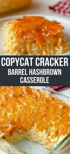 this copycat cracker casserole has been made with barrel hashbrown