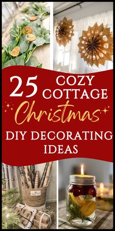 25 cozy cottage christmas diy decor ideas