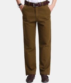 Gender: MaleItem Type: Suit PantsFront Style: FlatMaterial: CottonPant Closure Type: Zipper FlyMain Fabric: 100% CottonOccasion: BusinessVersion: SlimPants Type : Full PantsThickness: Regular SKU: 406523 Full-length Chinos With Pockets For Business Casual, Business Casual Full-length Chinos With Pockets, Casual Full-length Dress Pants With Welt Pockets, Casual Full-length Chinos With Welt Pockets, Casual Full-length Pants With Welt Pockets, Casual Full-length Chinos For Business Casual, Business Casual Full Length Chinos, Business Casual Full-length Chinos, Brown Straight Leg Pants With Welt Pockets