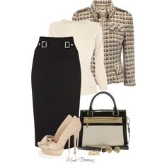 Not the heels, but like the colour combo. Class Woman, December 2024, Professional Attire, A Skirt, Work Wardrobe, Business Attire, Office Fashion, Polyvore Outfits