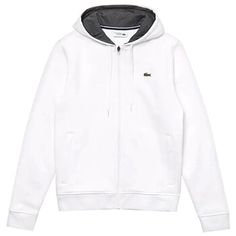 Lacoste Men’s SPORT Full-Zip Fleece Hoodie Lacoste Sweatshirt, Lacoste Sport, Corporate Outfits, Asics Men, Corporate Logo, Lacoste Men, Embroidered Clothes, Embroidered Hoodie