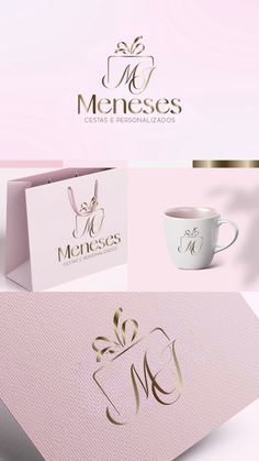 the logo for memeses is shown on top of a pink box with gold foil