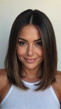 Chic and Cute: 15 Must-Try Oval Face Hairstyles for 2024 38 Short Hairstyles Oval Face Shape, 2024 Hair Trends For Women Straight, Busy Mom Haircut, Mom Bob Haircut Round Face, Long Bob 2024 Trends, Long Bob Thick Hair Round Face, Long Bob Haircut 2024 Trends, Oval Face Bob Haircut