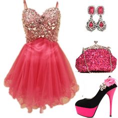 pink Cute 80s Outfits, Gowns Princess, 80s Outfits, Glitter Party Dress, Edgy Glam, Hollywood Dress, Glitter Party