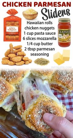 chicken parmesan sliders recipe with instructions