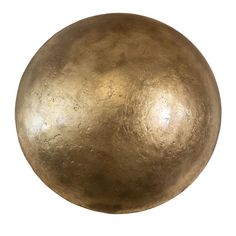 a large metal ball on a white background