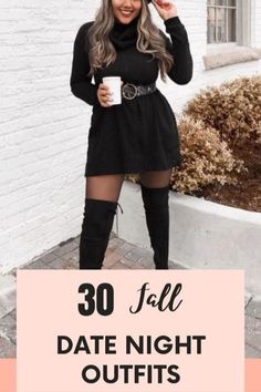 Casual Dress For Date Night, Fall Outfits Women Date Night, Date Night Fall Outfits Classy, November Date Night Outfit, Casual Restaurant Outfit, Girls Night Out Outfit Ideas Fall, Cute Fall Date Outfits, Cute Fall Date Night Outfits, Fall First Date Outfit