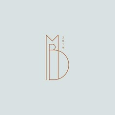 the letter b is made up of two lines and has an orange outline on it