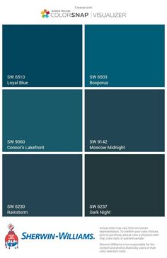 the color scheme for sherwinn - williams's paint colors