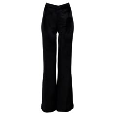 Resurrection Vintage is excited to offer this stunning pair of vintage black Tom Ford for Gucci velvet flare pants with a high waist, center front zipper, and smooth back. Gucci Designed by Tom Ford Size 38 Velvet Excellent Vintage Condition Authenticity Guaranteed Chic Party Bottoms By Gucci, Gucci Women's Fall Bottoms, Elegant Gucci Luxury Bottoms, Women's Black Gucci Pants, Gucci Luxury Full-length Pants, Formal Velvet Wide Leg Bottoms, Elegant High Waist Velvet Bottoms, Elegant Wide Leg Velvet Bottoms, Velvet Full Length Bottoms For Evening