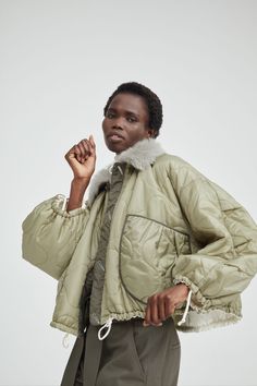 Lofty, playful and super lightweight, the iconic Marfa Stance Parachute Parka. Image by Angela Harrington Marfa Stance, Tailored Jacket, Amelie, Military Jacket, Parka, Winter Fashion, Bomber Jacket, Fashion Design