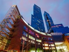 an image of a building that is lit up at night