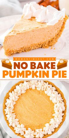 An easy Thanksgiving dessert using just 7 ingredients! This no-bake pie must be at your Thanksgiving dinner party. Creamy and fluffy with a rich taste, this no bake pumpkin pie with graham crust is a delightful treat in every bite! Pumpkin Pie With Graham Crust, Fluffy Pumpkin Pie, No Bake Pumpkin Pie, Thanksgiving Desserts Easy