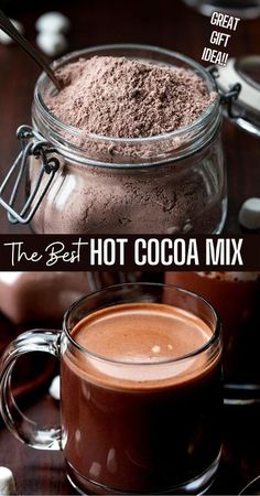 the best hot cocoa mix in a glass mug