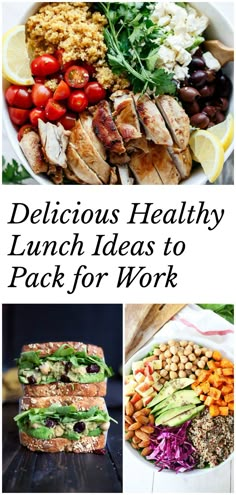 delicious healthy lunch ideas to pack for work