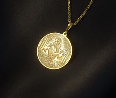 This unique necklace is crafted with fine workmanship depicting Pan, the god of nature in Greek mythology. Pan creates a pastoral and mystical atmosphere while playing the flute in the depths of the forest. With a goat and tree figures behind him, it symbolizes natural life and peace. This medallion is a special piece for those who love both mythological and nature-themed accessories. Reflecting the combination of nature and ancient stories, this necklace is a perfect option for daily use or special moments. Information about the pendant: - Material Options: 14K Solid Gold, 925 Sterling Silver, Silver Gold Plated - Silver Thickness 1 mm  - Solid Gold Pendant Thickness 0.8 mm Sizes Available: - 18mm / 0.70 inches - 20mm / 0,78 inches - 25mm / 0,98 inches - 30mm / 1,18 inches - 35mm / 1,37 i Mythological Round Pendant Jewelry As Gift, Mythological Medallion Jewelry Gift, Mythological Round Pendant Necklace For Gifts, Mythological Style Yellow Gold Jewelry As Gift, Mythological Style Yellow Gold Jewelry Gift, Mythological Pendant Necklaces As Gifts, God Of Nature, God Pan, Nature God