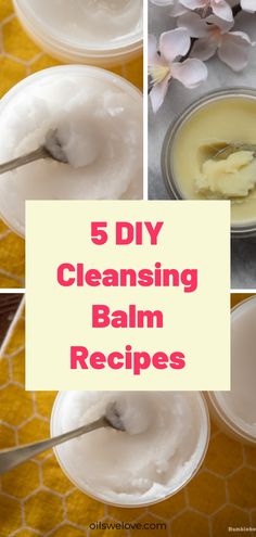 Discover the ultimate DIY cleansing balm recipe for a refreshing skincare routine! This 3-ingredient wonder is easy to make and leaves your skin feeling nourished and rejuvenated. Say goodbye to harsh chemicals and hello to a natural glow with this homemade cleansing balm! Diy Makeup Cleansing Balm, Homemade Cleansing Balm, Diy Makeup Remover Balm, Diy Beauty Products Recipes, Diy Skincare Products Recipe, Homemade Skin Care Recipes Diy, Cleansing Oil Recipe