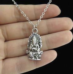 Thailand Buddha, Buddha Necklace, Collar Choker, Costume Necklaces, Heart Choker, Charm Necklace Silver, Free Products