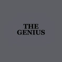 the genius logo on a gray background