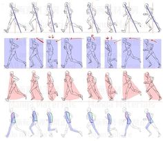 step by step instructions to learn how to draw people in different poses and postures